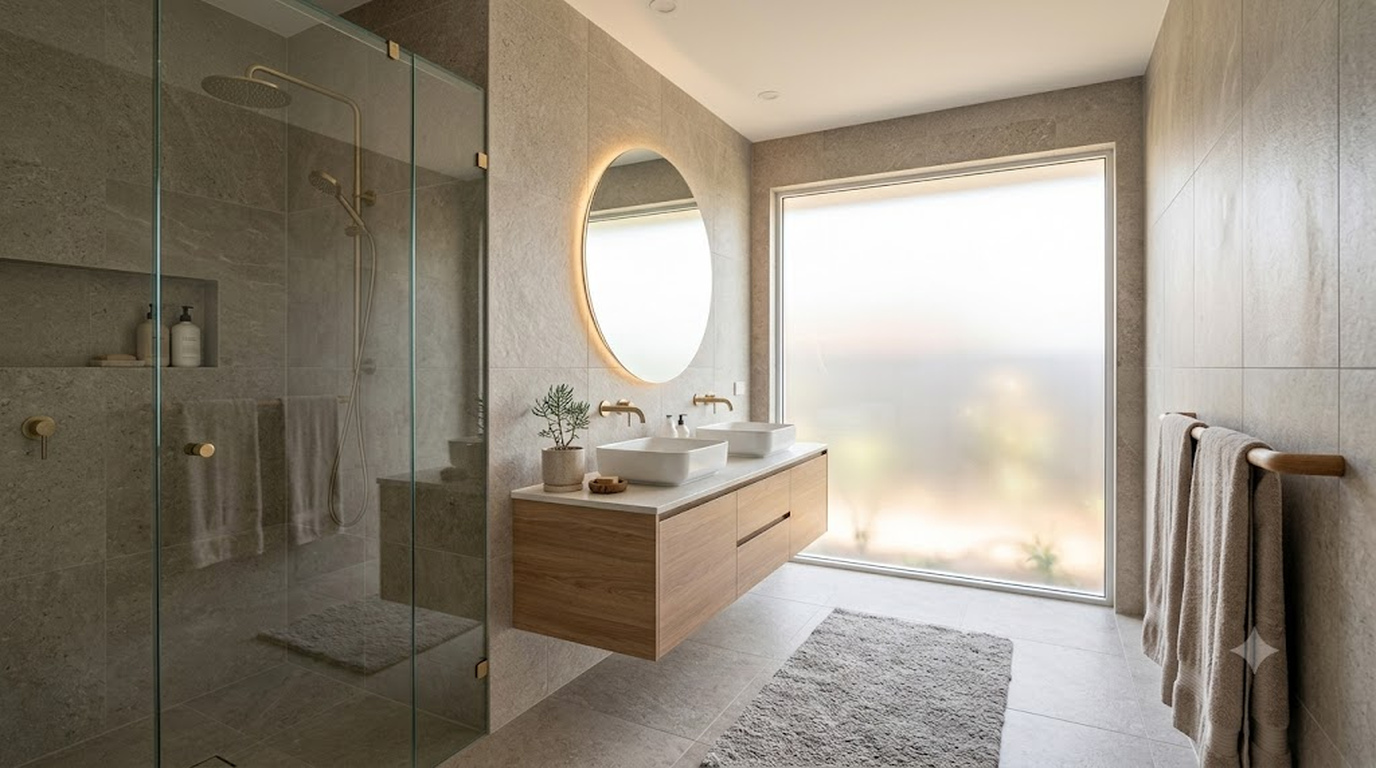 Finished bathroom renovation