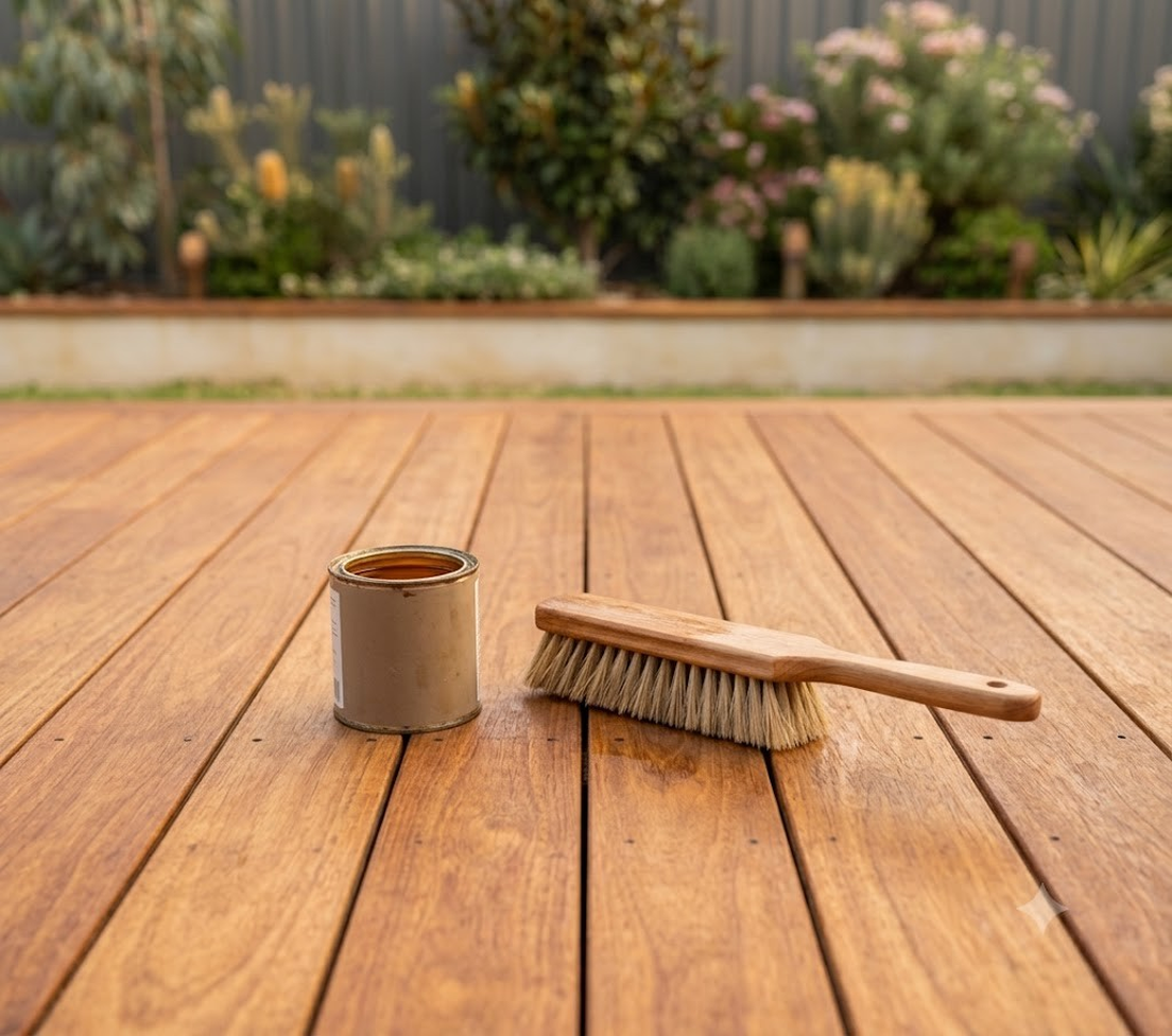 Timber deck oiling and maintenance