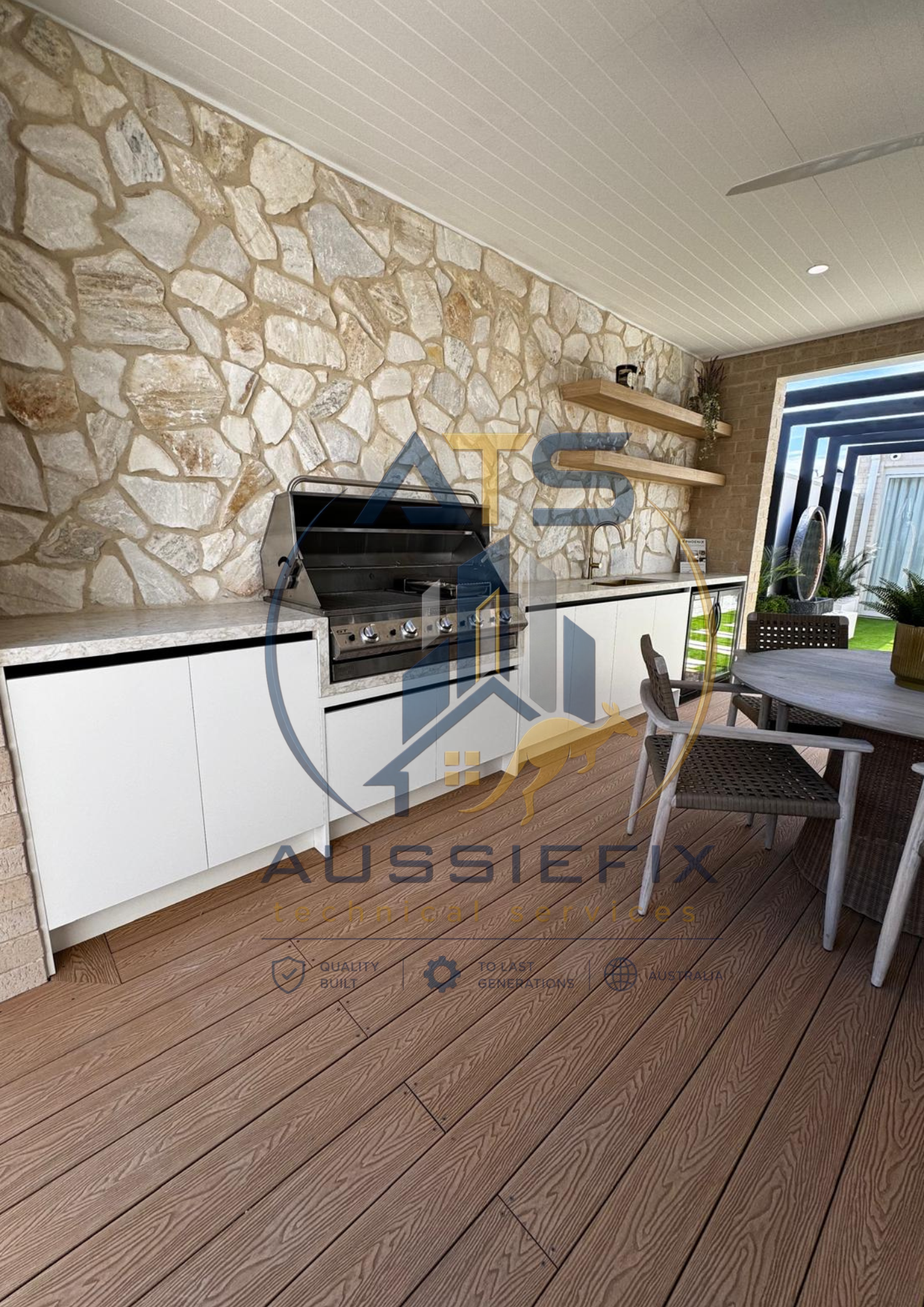Outdoor kitchen and patio project